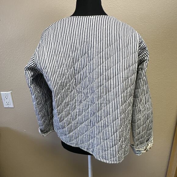 Patchwork Jacket Cotton Reversible Quilted Nantucket Cottage Core - Picture 16 of 16